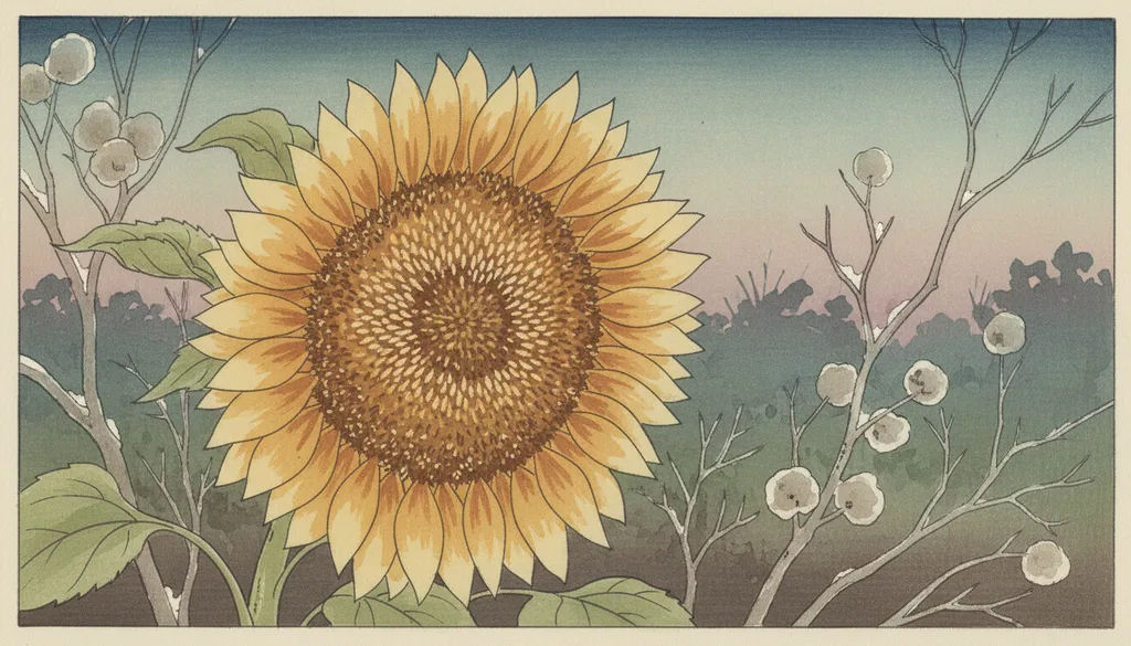 a bee's-eye view of a sunflower center